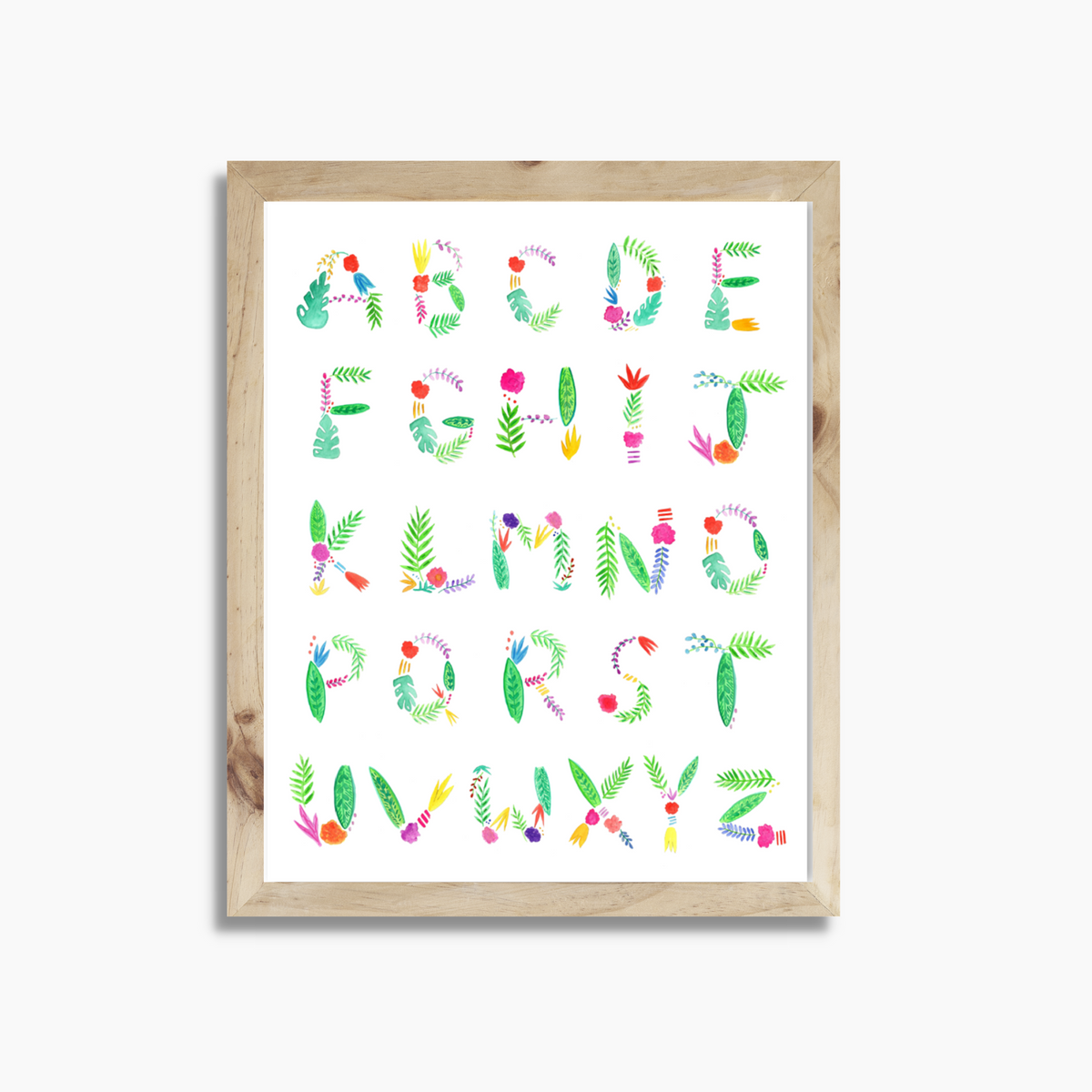 Alphabet Letters, Assortment of 1.5” Scrapbook Tropical Neon