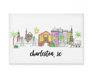 Charleston, SC Skyline Magnet