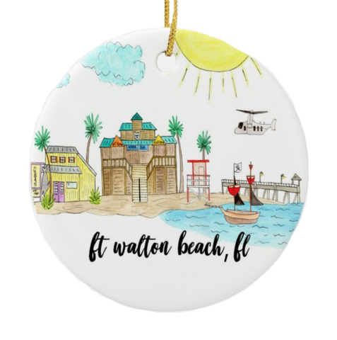 Ft Walton Beach, FL Ornament