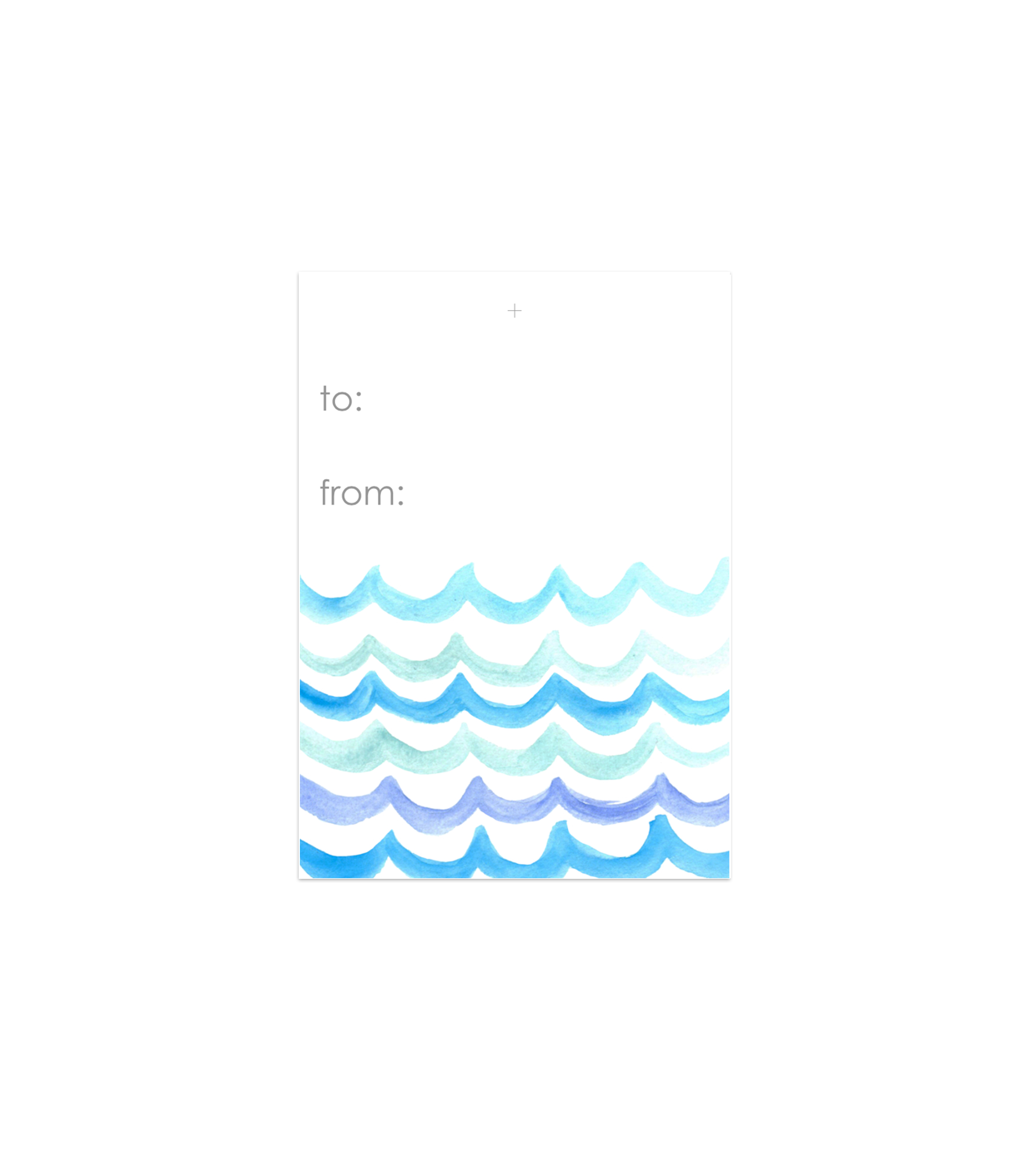 Waves Gift Tags