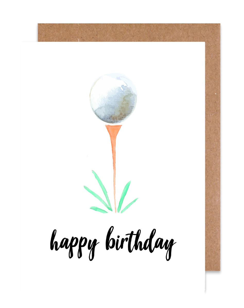 Happy Birthday Golf Card – Island Haus Co.