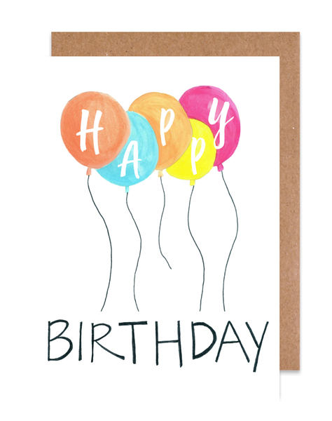 Happy Birthday Balloons Card – Island Haus Co.